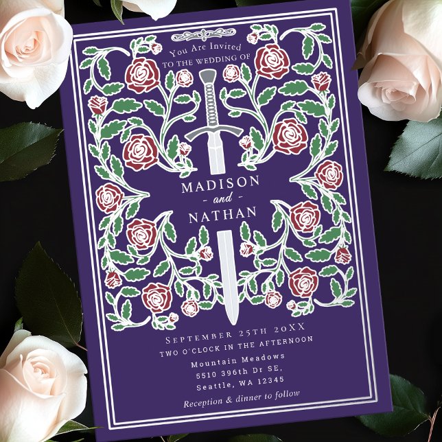 Purple Silver Sword Mediaeval Fantasy Wedding  (Creator Uploaded)