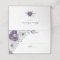 Purple Silver Watercolor Floral Wedding Reception
