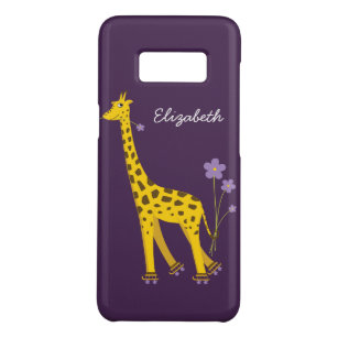 Purple Skating Funny Cartoon Giraffe Personalised Case-Mate Samsung Galaxy S8 Case