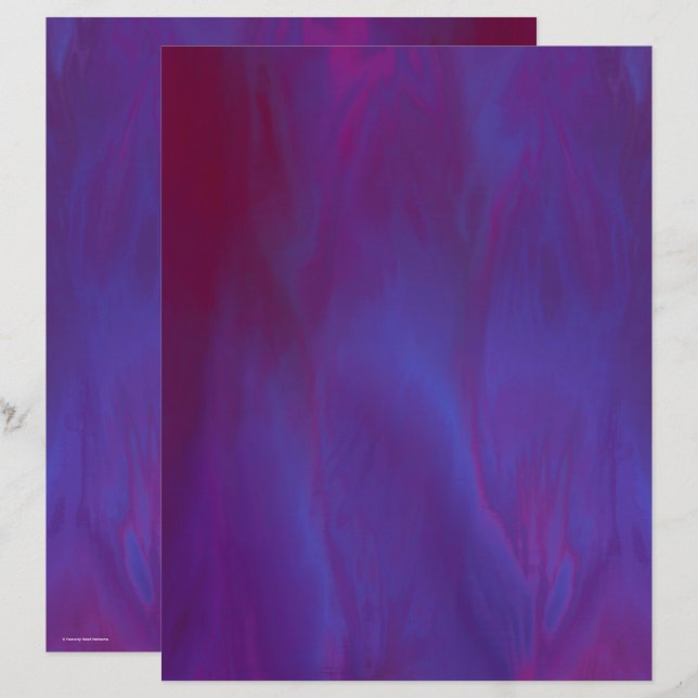 Purple Skies Scrapbook Paper 2-Sided Page (Front/Back)