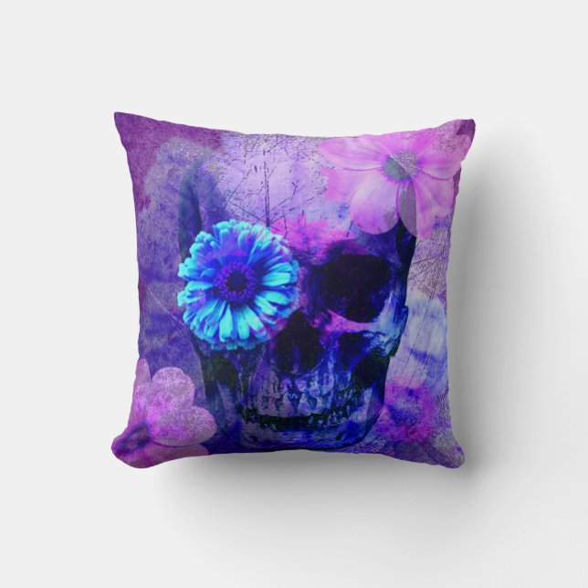 Purple Skull Pillow (Front)