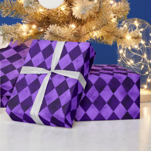 Purple Skulls and Sunflower Series Design 13 Wrapping Paper