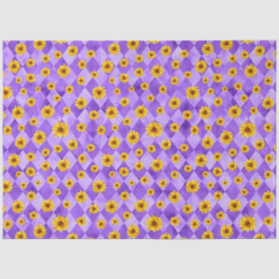 Purple Skulls and Sunflower Series Design 2 Tissue Paper