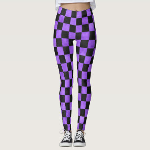 Purple Skulls and Sunflower Series Design 8 Leggings
