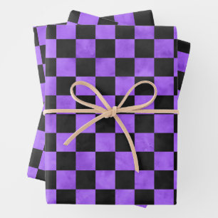 Purple Skulls and Sunflower Series Design 8 Wrapping Paper Sheet