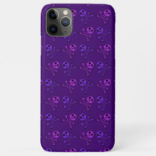 Purple Skulls iPhone Case