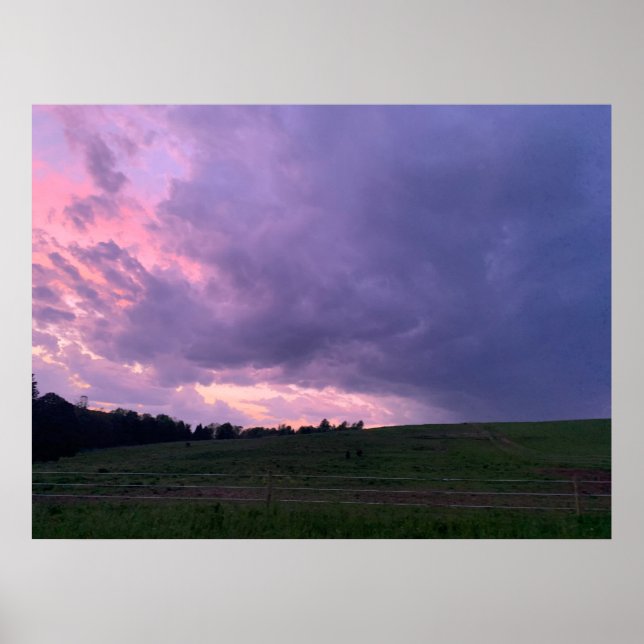 Purple sky  poster (Front)