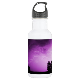 Purple Sky with Lightning 532 Ml Water Bottle