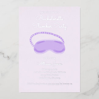 Purple Sleep Mask Bachelorette Slumber Party