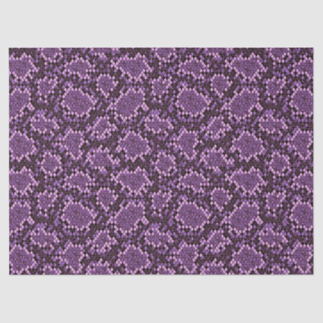 Purple Snake Print Tissue Paper (Front)