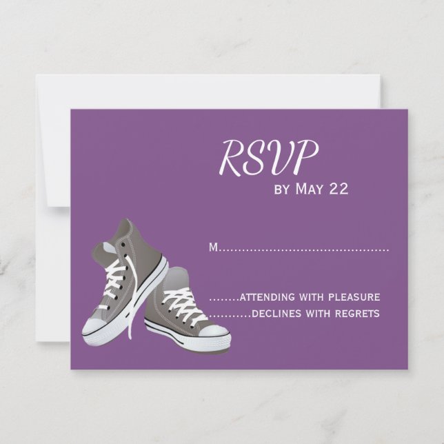Purple Sneakers RSVP (Front)