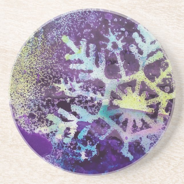 Purple Snow Coaster (Front)