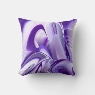 Purple Snow Dream , Abstract Fantasy Rainbow-Art Cushion