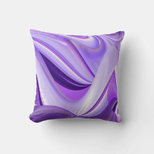 Purple Snow Dream , Abstract Fantasy Rainbow-Art Cushion