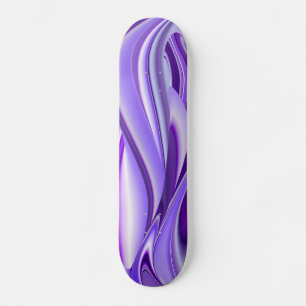 Purple Snow Dream , Abstract Fantasy Rainbow-Art Skateboard