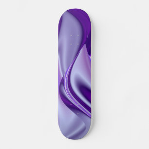 Purple Snow Dream , Abstract Fantasy Rainbow-Art Skateboard