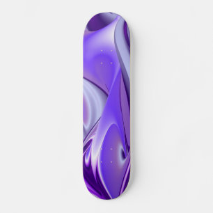 Purple Snow Dream , Abstract Fantasy Rainbow-Art Skateboard