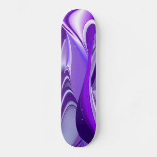 Purple Snow Dream , Abstract Fantasy Rainbow-Art Skateboard