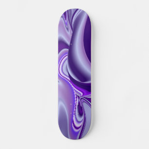 Purple Snow Dream , Abstract Fantasy Rainbow-Art Skateboard
