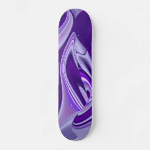 Purple Snow Dream , Abstract Fantasy Rainbow-Art Skateboard