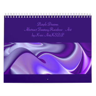 Purple Snow Dreams - Abstract Fantasy-Art Calendar