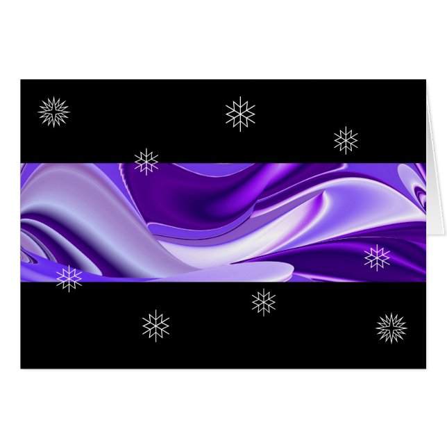 Purple Snow Dreams , Abstract Fantasy Rainbow-Art (Front Horizontal)