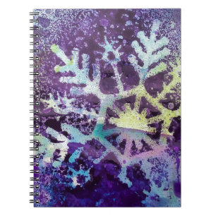 Purple Snow Mixed Media Art Notebook