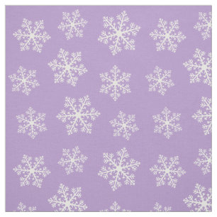 Purple Snowflake Fabric