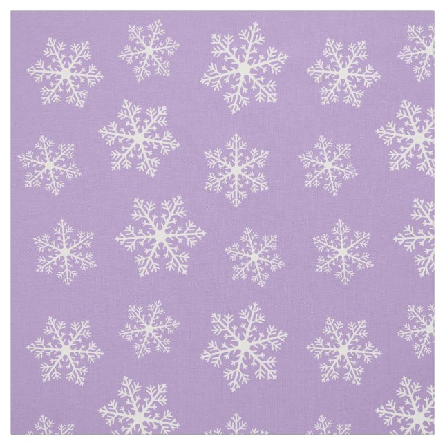 Purple Snowflake Fabric (Swatch)