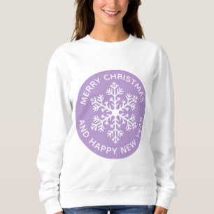 Purple Snowflake Festive Sweatshirt