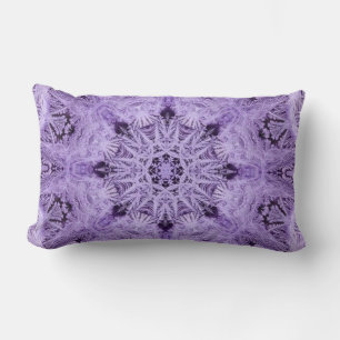 Purple Snowflake Lumbar Cushion