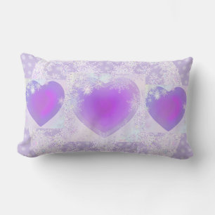 Purple snowflake lumbar cushion