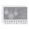 Purple Snowflake Mobile Crib Baby Shower Invite