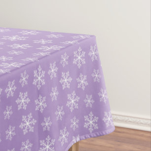 Purple Snowflake Tablecloth