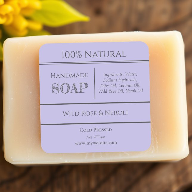 Purple | Soap Ingredient Product Labels (Creator Uploaded)