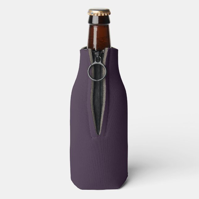  Purple Solid Colortone Personalise Bottle Cooler (Bottle Back)