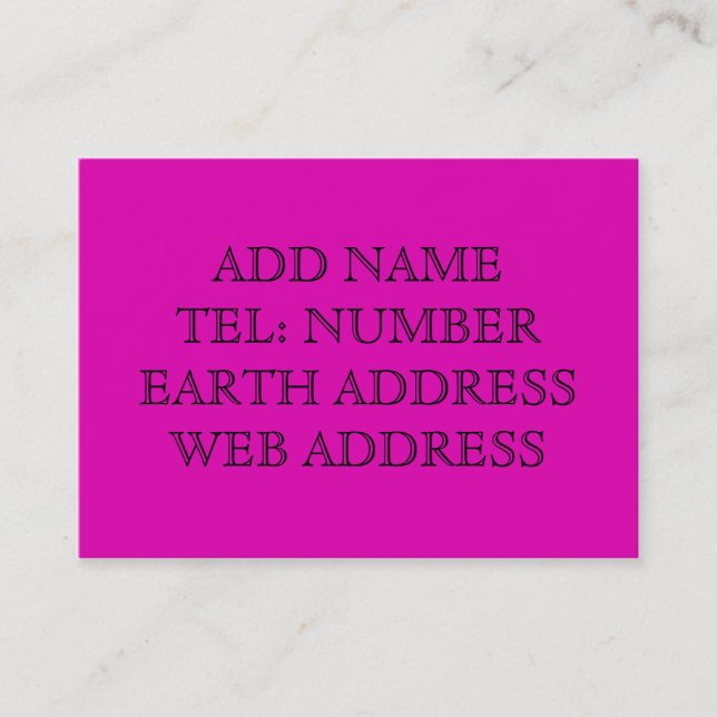 Purple solid colour business card (Front)