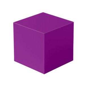 Purple Solid Colour Cube