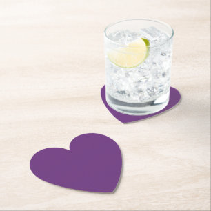 Purple Solid Colour Paper Coaster