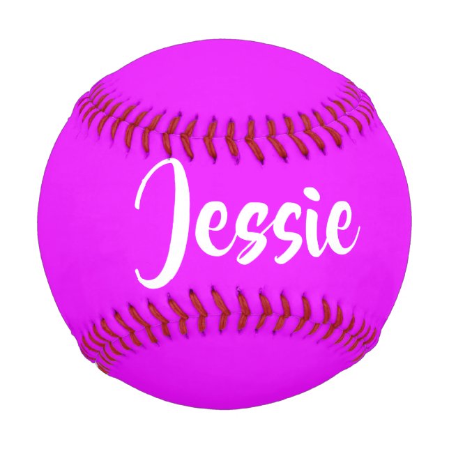 Purple solid plain baseball (Front)