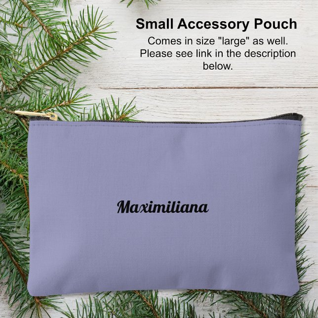 Purple - Solid Small Accessory Pouch (Small Accessory Pouch - Purple - Solid by Leapfroglisics Shop)