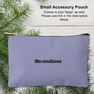 Purple - Solid Small Accessory Pouch