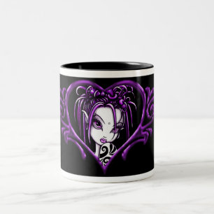 Purple "Sophia" Tattoo Coffee (Tea) Mug