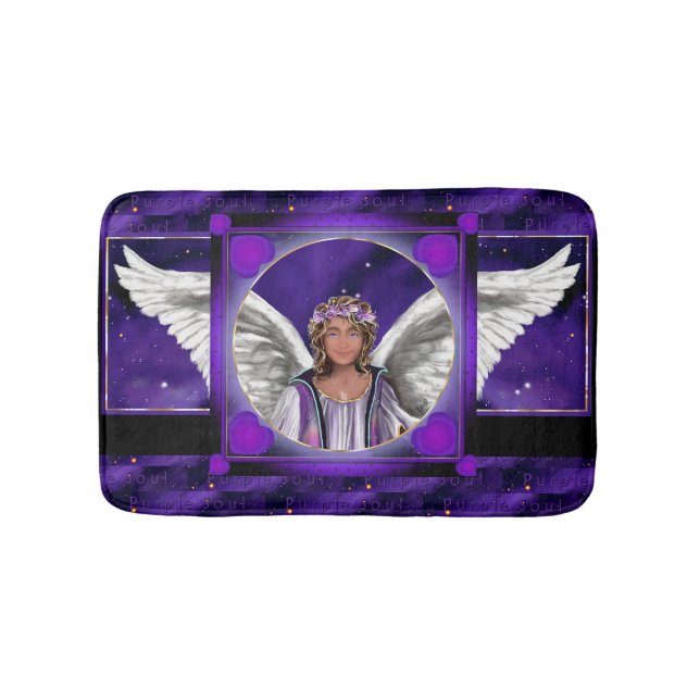 Purple Soul  Bath Mat (Front)