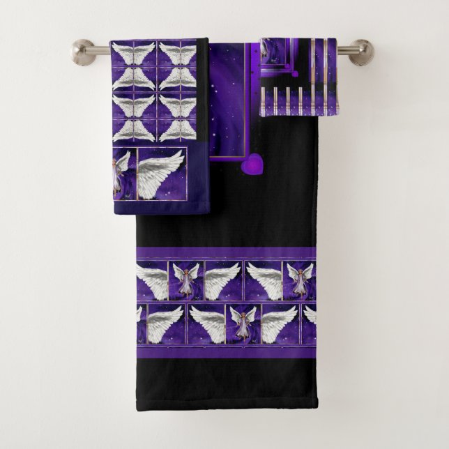 Purple Soul Bath Towel Set (Insitu)