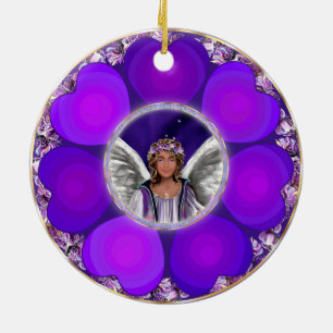 Purple Soul Ceramic Ornament