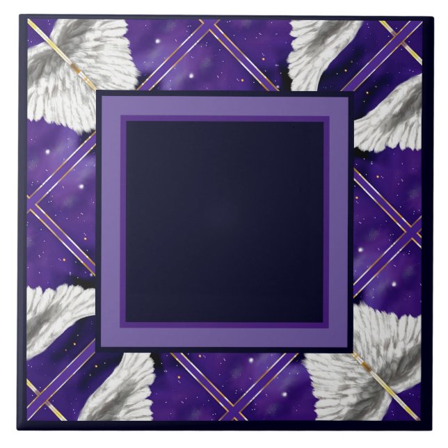 Purple soul detail ceramic tile (Front)