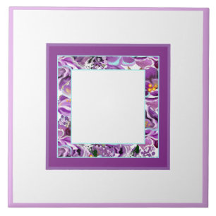 Purple soul detail ceramic tile