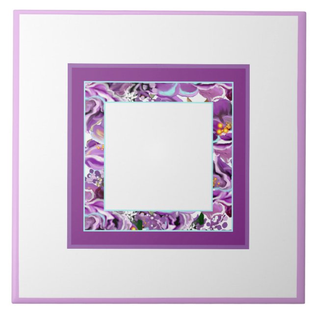 Purple soul detail ceramic tile (Front)