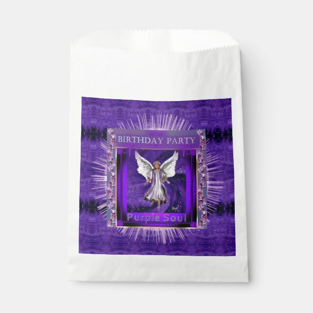 Purple soul favour bag (Front)